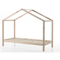Vipack Hausbett Dallas 90 x 200 cm Kiefer massiv natur beige