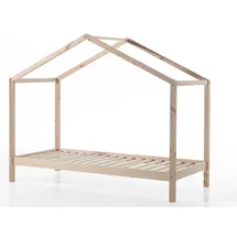 Vipack Hausbett Dallas 90 x 200 cm Kiefer massiv natur beige