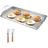 Vevor Grillpfanne 809 x 370 mm Edelstahl weiß