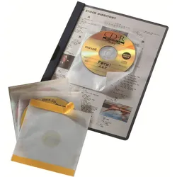 Durable CD/DVD FIX - CD-/DVD-Hülle - Kapazität: 1 CD, 1 DVD - durchsichtig (Pack