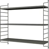 [en.casa] Modulares Wandregal Hängeregal 3er Set 0 x 0 x 0 cm Anthrazitgrau
