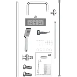 Eisl EASY COOL Duschsystem silberfarben 105 cm