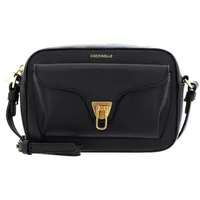 Coccinelle Beat Soft Umhängetasche Baumwolle/Leder Gold/Schwarz