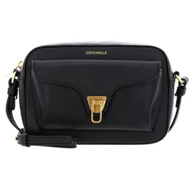 Coccinelle Beat Soft Umhängetasche Baumwolle/Leder Gold/Schwarz