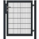 fa-bausysteme Gartentor für Doppelstabmattenzäune Voll-Rahmen Anthrazit 150 cm x 200 cm