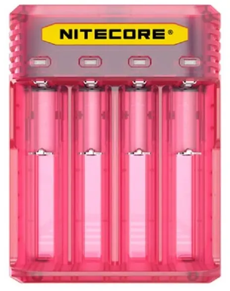 Nitecore Q4 4-Schacht-Ladegerät pink