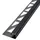 Dalsys Fliesenschiene Eckprofil 2,5m x 8mm Edelstahl schwarz gebürstet - Quadratprofil Fliesenabschlussprofil Fliesenprofil Abschlussleiste
