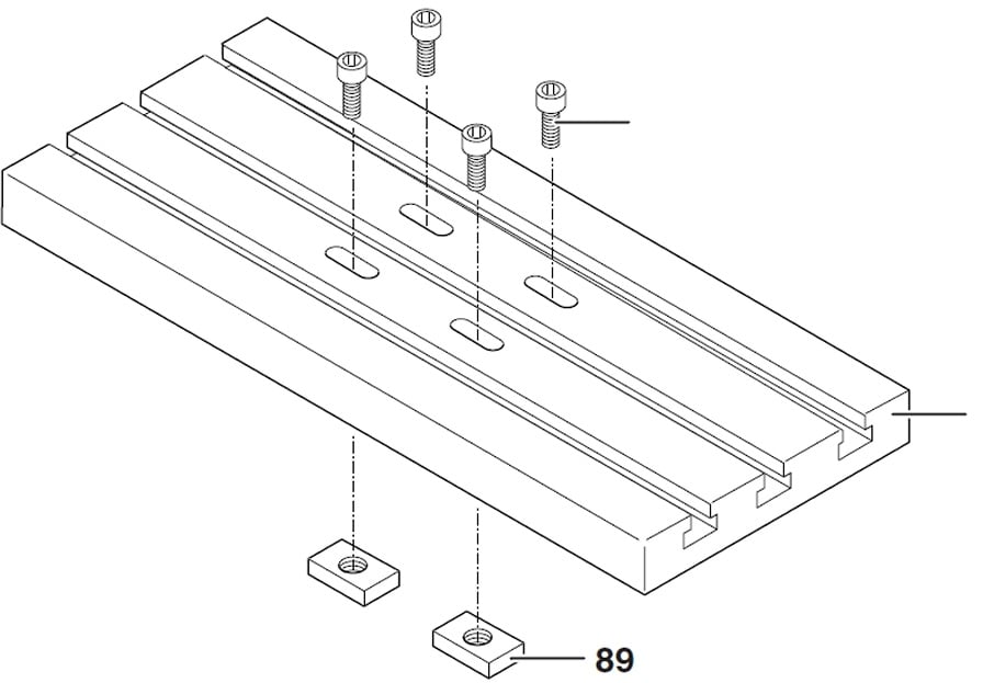 PROXXON 24304-89 Nutenstein für PF400