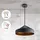 Paco Home Hurley T 1-flg. Ø 36 cm rund/gold/grau