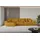 altdecor Ecksofa Cord mit Schlaffunktion 2-Sitzer Senfgelb