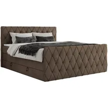 MKS Meble Boxspringbett mit Bettkasten, - Braun - Maße cm B: 161 H: 110