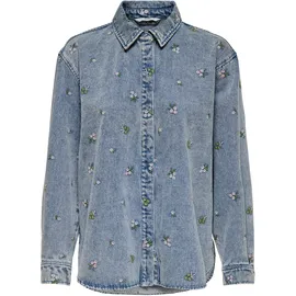 Only Jeansbluse ONLVERA Blau XS