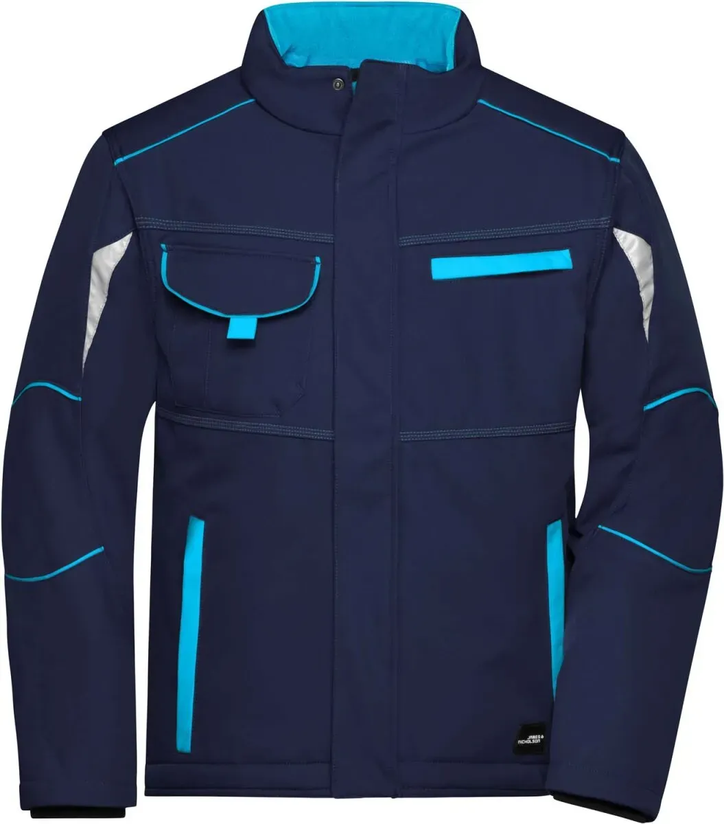 James & Nicholson Unisex Workwear Winter Softshell Jacke Color Softshell-Jacke JN853