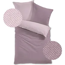 Traumschlaf Arizona Gestreift Lila 240 x 220 cm + 2 x 80 x 80 cm