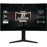 aryond A27 V2 Gaming Curved Monitor, 27 Zoll 180Hz Curved QHD (2560x1440) Display 1ms Reaktionszeit, HDR 10-Verhältnis FreeSync und G-Sync 119,9% SRGB, PC Bildschirm, HDMI Anschluss