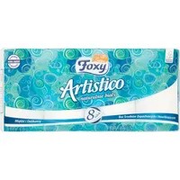 Foxy Artistico Naturweißes Toilettenpapier 8 Rollen