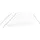 furnicato Gewächshaus Stahl Weiß Blankglas 8 mm 8 m2