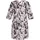 Cartoon Sommerkleid Mit Muster Braun/Weiß 46