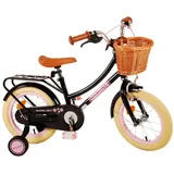 TPFSports Excellent Kinderfahrrad - Mädchen 14 Zoll - Rücktritt + Handbremse - Schwarz