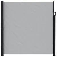 vidaXL Seitenmarkise 500 x 200 cm Grau Polyester