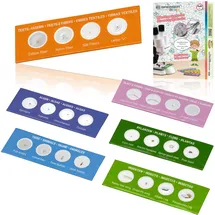 Bresser Junior 24 Dauerpräparate im Mikroskop-Starter-Set für Kinder ab 6 Jahren auf 6 Objektträgern zu verschiedenen Themen