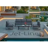Jet-Line Kreta II Lounge-Set Anthrazit