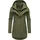 Ragwear Damen, Softshellmantel lange Übergangsjacke Outdoormantel mit Kapuze Ybela Olive24 Gr. L - L