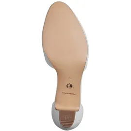 TAMARIS Damen Pumps mit Blockabsatz, weiß, 39 EU