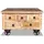 vidaXL Couchtisch Raues Mangoholz 70x70x40 cm