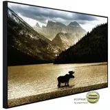 Papermoon Infrarotheizung Elch im Waterton See«, Matt-Effekt - bunt