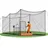 Vevor Baseball Schlagkäfig (Rechteckig) Netz 10668x3200x3100 mm, Tragbares Trainingsnetz mit 45-lagigem & Geknotetem HDPE-Gewebe & Langen Positionierungsseilen, inkl. Softball Trainingskäfignetz