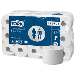 TORK Toilettenpapier T4 Advanced 2-lagig Recyclingpapier, 30 Rollen