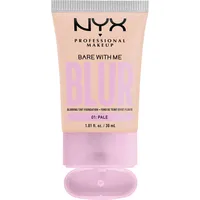NYX Professional Makeup Bare With Me Blur Tint Foundation Mattierendes Make-up mit mittlerer Deckkraft 30 ml Pale