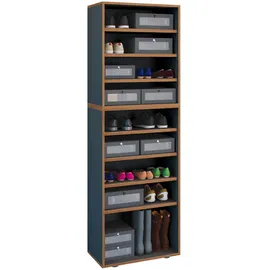 VCM Salia 60 x 183 x 33 cm 9 Fächer anthrazit