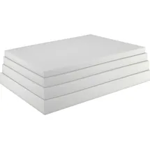 sunnypillow Schaumstoffplatte Schaumstoff Zuschnitt 90 x 200 x 4 cm RG 14/18 Topper Matratzen in vielen Größen zur Auswahl