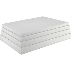 sunnypillow Schaumstoffplatte Schaumstoff Zuschnitt 90 x 200 x 4 cm RG 14/18 Topper Matratzen in vielen Größen zur Auswahl
