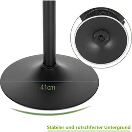 Woltu Barhocker höhenverstellbarer Hocker 60-82 cm 360° Drehstuhl mit Rückenlehne Fußstütze Barstuhl aus Samt Metall Dunkelgrau - Dunkelgrau