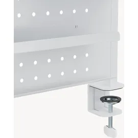 [en.casa] Schreibtisch-Organizer Sauda 114x68 cm Weiß/Blau