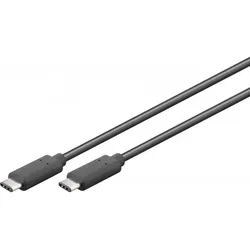 Goobay USB 3.1-Stecker Typ C > USB 3.1-Stecker Typ C 0,5m schwarz