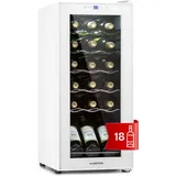 Klarstein - Weinkühlschrank Shiraz, 1 Zone Getränkekühlschrank Schmal, Kühlschrank mit Glastür, Flaschenkühlschrank Klein, Weinschrank für Getränke,