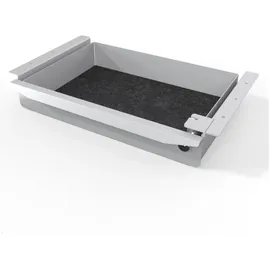 TecLines TUS018S ausziehbare Unterbau Schublade, abschließbar, silber