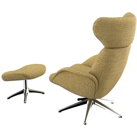 flexlux Relaxsessel FLEXLUX Polyester 90 x 107 x 89 cm Gelb drehbar, ergonomisch