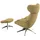 flexlux Relaxsessel FLEXLUX Polyester 90 x 107 x 89 cm Gelb drehbar, ergonomisch