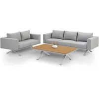 Juskys Premium Gartenlounge Set Alexandria 10-tlg. Grau