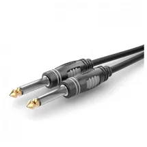 SOMMER CABLE Instrumentenkabel 6,3mm Klinken-Stecker - 6,3mm Klinken-Stecker 3,0m (HBA-6M-0300)
