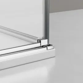 nextrend - gmbh Bernstein DX407 Eckdusche mit Schwingtüren rechts 120 x 90 cm transparent Echtglas