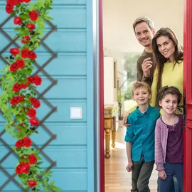 Relaxdays Rankgitter ausziehbar 180 x 60 cm Braun