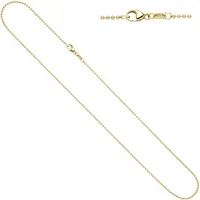 Goldkette JOBO Halsketten Gr. Gelbgold 585, L: 45cm, gelb (gelbgold 585) Damen Kugelkette 585 Gold 45 cm 1,5 mm