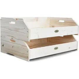 HABAU Stapelkiste Maxi 59 x 38 x 18 cm 18-tlg. natur
