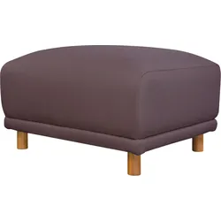 Hocker ANDAS "Maroon", lila (beere), B:79cm H:48cm T:63cm, Struktur (100% Polyester), Struktur grob ( 100% POLYPROPYLEN, Struktur fein ( 100% Polyester), Hocker, Polsterhocker